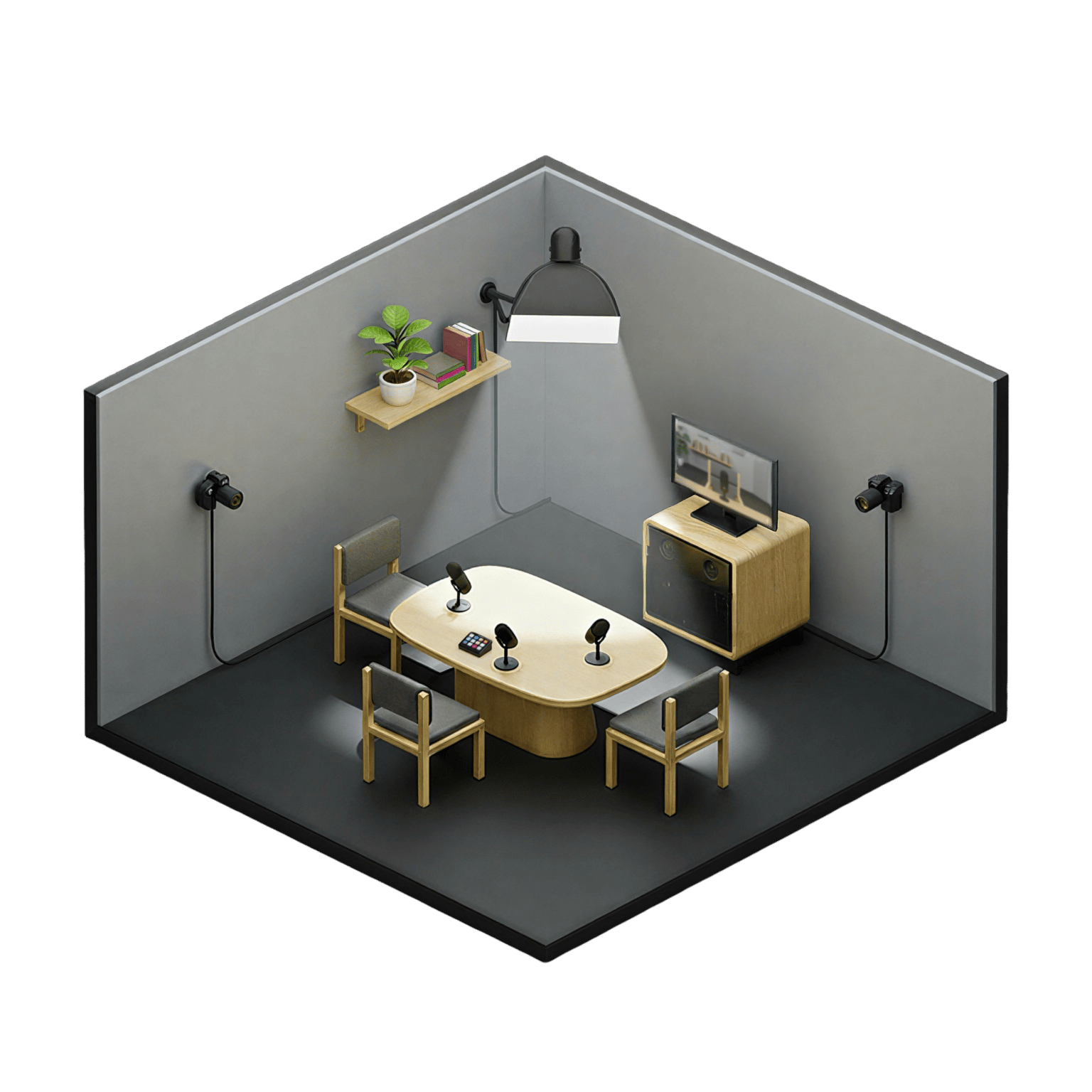 Votre régie en situation : vue intégrée du studio