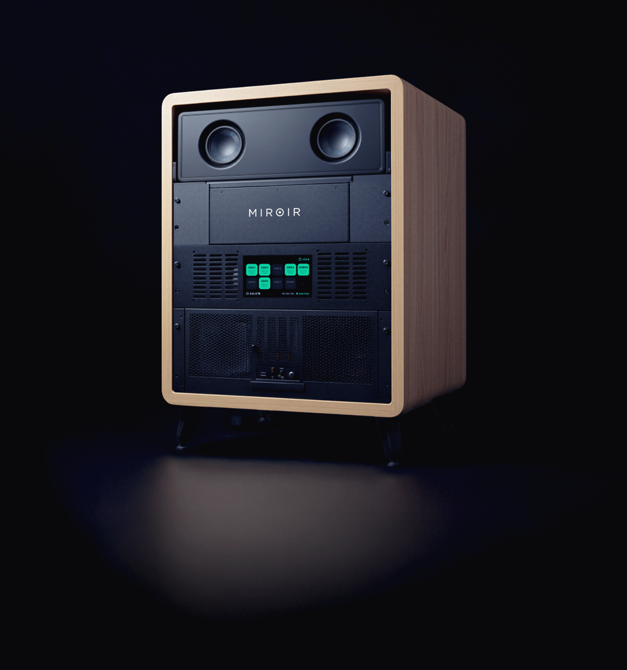 Miroir production Rack 3D render